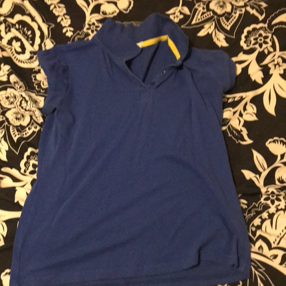 Blue polo shirt